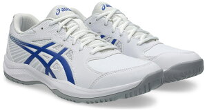 アシックス メンズ テニスシューズ COURT SLIDE 4 オールコート(WHITE/DARK COBALT・サイズ:23.5cm) 1041A483-101-23.5 asics