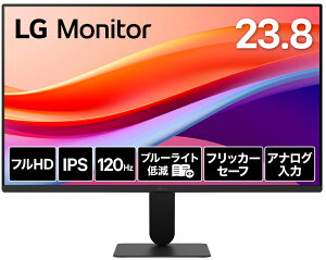 LGGNgjNXbGW[ tfBXvC(23.8^/IPS/FullHD 1920×1080/120Hz/5ms/HDR10/HDMI/D-sub/VESA/3Nۏ؁EP_ۏ) 24U411A-B