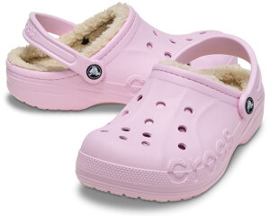 CROCS �o�� ���C���h �N���b�O�i�o�����[�i�s���N�E�T�C�Y�FM4(22.0cm)�j 205969-6GD-M4 �N���b�N�X �T���_�� BAYA LINED CLOG