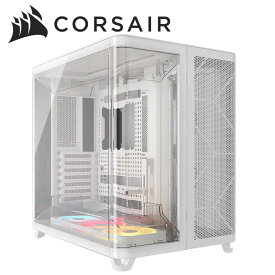 CORSAIR｜コルセア ミドルタワー型PCケース AIR 5400 LX-R RGB iCUE LINK トリプルチャンバ（ホワイト） CC-9011321-WW