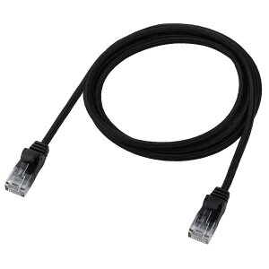 �G���R�� Cat6A LAN�P�[�u�� ���ϋv �X�g���[�g RoHS�w�ߓK�� 1m�i�u���b�N�j LD-GPAM/BK10