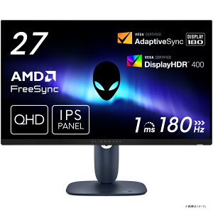 DELLbf Q[~OtfBXvC(27^/IPS/WQHD 2560×1440/180Hz/1ms/HDR400/HDMI/DP1.4/VESA)(ubN) AW2725DM-R