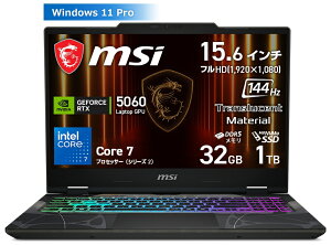 MSIbGGXAC Q[~Om[gp\R Cyborg 15 B2RWi15.6^/Windows 11 Pro/Core 7 240H/ 32GB/SSD 1TB/GeForce RTX 5060/pzL[{[hjIfbZCOC  XPg CyborgV[Y Cyborg-1