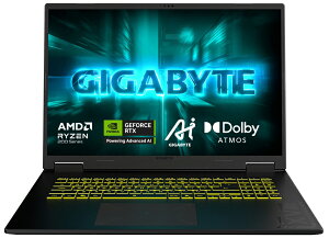 GIGABYTEbMKoCg 16^ Q[~Om[gp\R A18(Ryzen 7 260/ 16GB/SSD 1TB/GeForce RTX 5060/pL[{[h) GAMING A18 3VHK3JPC94JP