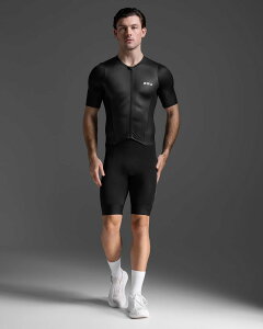 2XU gCAXX[c MT7394d-BLK-WHT Aero Hex Sleeved Trisuit - Blk-wht [Y]iTCYFMj MT7394D-BLK-WHT-M