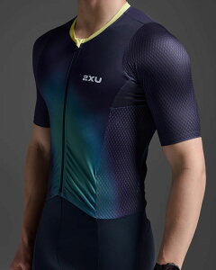2XU gCAXX[c MT7394d-MDN-CLM Aero Hex Sleeved Trisuit - Mdn-clm [Y]iTCYFLj MT7394D-MDN-CLM-L