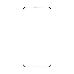 Hamee iPhone 13 mini(5.4インチ)用 液晶保護ガラスフィルム ラウンドエッジ IFACE(ブラック) 41-934104