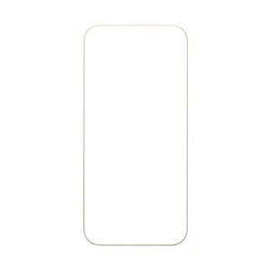 Hamee iPhone 14 Pro(6.1インチ)用 ラウンドエッジ強化ガラス画面保護シート IFACE(ベージュ) 41-946534