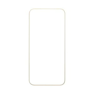 Hamee iPhone 14 Pro Max(6.7インチ)用 ラウンドエッジ強化ガラス画面保護シート IFACE(ベージュ) 41-946572