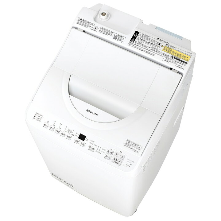 楽天市場】（標準設置料込_Aｴﾘｱのみ）シャープ 6.0kg 洗濯乾燥機 