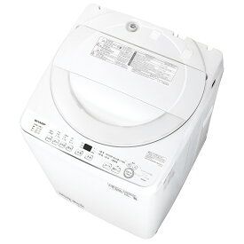 （標準設置料込_Aエリアのみ）シャープ 7.0kg 全自動洗濯機　ホワイト系 ES-GE7K-W SHARP [ESGE7KW]