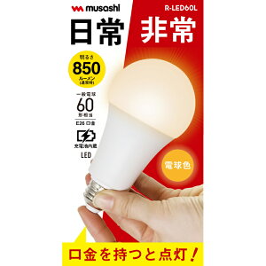 ���T�V LED�h�Гd��(�d��) 850/220���[���� 2000mAh R-LED60L musashi [RLED60L]