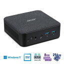 Acer｜エイサー 超小型 デスクトップパソコン RB102-N18U(Windows 11 Pro/Intel Processor N150/メモリ 8GB/SSD 256GB…