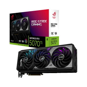 ASUSbGCX[X NVIDIA GeForce RTX 5070 Ti gvt@ I[o[NbN OtBbN{[h ROG-STRIX-RTX5070TI-O16G-GAMING