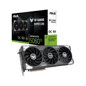 ASUSbGCX[X ASUS TUF Gaming GeForce RTX 5060 Ti 8GB GDDR7 OC Edition / NVIDIA PCI Express 5.0 OtBbNX{[h TUF-RTX5060TI-O8G-GAMING