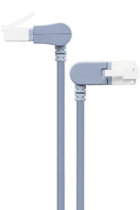 �G���R�� LAN�P�[�u�� Cat6A���� 1m �X���� �^�e�X�C���O×���R�X�C���O 10Gbps �X�g���[�g �ܐ܂�h�~ �C�[�T�l�b�g�P�[�u���i�u���[�j LD-GPATWV/BU10