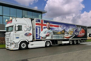 WSI MODELS 1/50 Adri �� Zoon SCANIA S HIGHLINE CS20H 4X2 REEFER TRAILER - 3 AXLE�y01-4772�z �~�j�J�[