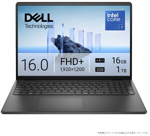 DELLbf 16^ m[gp\R Dell 16 DC16250yJoshinIWiziCore 7 150U/ 16GB/SSD 1TBj-J[{ubN ND76-FWBJ