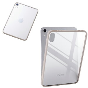 �G���R�� iPad mini �P�[�X 8.3�C���` ( A17 Pro ) / ��6���� �J�o�[ �ϏՌ� �w�ʃN���A�i�O���[�W���j TB-A25STSLOGB