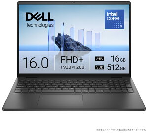 DELLbf 16^ m[gp\R Dell 16 DC16250yJoshinIWiziCore 5 120U/ 16GB/SSD 512GBj-J[{ubN ND56-FWBJ