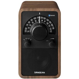 WR-304WALNUT-BLACK サンジーン FM/AMラジオ・Bluetoothスピーカー（ウォールナットブラック） Sangean