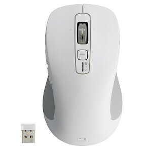 �i�J�o���V �y�����z�C�[���}�E�X�z Bluetooth�EUSB����(�f���A��)�É�5�{�^��BlueLED�}�E�X L�T�C�Y(�z���C�g) MUS-DKF243W