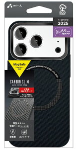 �G�A�[�W�F�C iPhone 17 Pro Max�p MagSafe�Ή� �J�[�{�����P�[�X�i�u���b�N�j air-J AC-P25PX-CBM