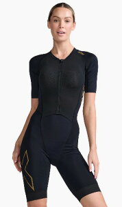 2XU fB[X gCAXEFACgXs[h X[uh gCX[ciBLK/GLDETCYFMj WT7018D-BLK/GLD-M 2XU Light Speed Sleeved Trisuit