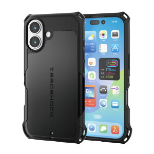 �G���R�� iPhone17 ZEROSHOCK �P�[�X MAGKEEP�i�u���b�N�j PM-A25AZEROMGBK