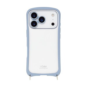 NATURALdesign iPhone 17 Pro�p �w�ʌ^�P�[�X I.COLOR�i�X�J�C�u���[�j IP25-63P-ICSH02