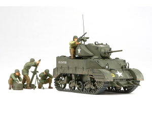 タミヤ 1/35 アメリカ軽戦車M5A1ヘッジホッグ 追撃作戦セット 人形4体 