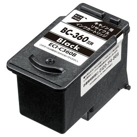 エコリカ ［キヤノン BC-360 互換］リサイクルインクカートリッジ（ブラック/顔料） ecorica ECI-C360B