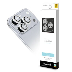 ラスタバナナ iPhone 17 Pro /17 Pro Max用 ILBE カメラレンズガラス アルミフレーム単眼(ホワイトラメ) CR5144IP5B