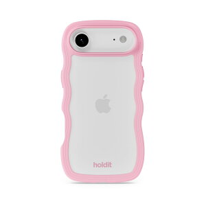 Holdit�i�z�[���f�B�b�g�j iPhone Air�p Wavy Case �w�ʃN���A�ϏՌ��P�[�X�iPink/Transparent�j 16827(HOLDIT)