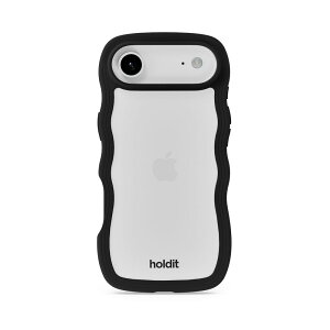 Holdit�i�z�[���f�B�b�g�j iPhone Air�p Wavy Case �w�ʃN���A�ϏՌ��P�[�X�iBlack/Transparent�j 16828(HOLDIT)