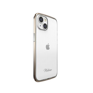motomo iPhone 14/13�p INO LINE INFINITY CLEAR CASE�i�N���[���S�[���h�j MT24274I14GD