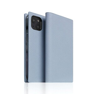 SLG Design iPhone 14 Plus�p �蒠�^�P�[�X Full Grain Leather Case�i�p�E�_�[�u���[�j SD24343I14MPB