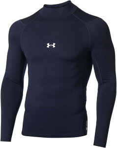 アンダーアーマー コールドギアアーマー コンプレッション ロングスリーブ モックシャツ(MidnightNavy・サイズ:XXL) DOM-1375374-410-XXL UNDER ARMOUR COLDGEAR