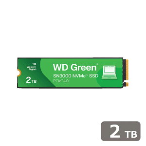 Western DigitalbEGX^fW^ WD Green SN3000 V[Y Gg[f M.2 PCIe Gen4x4 NVMe ڑSSD 2TB WDS200T4G0E