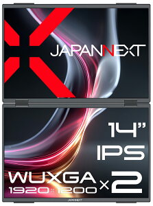 JAPANNEXTbWplNXg fAoCtfBXvC(14^/IPS/WUXGA 1920×1200×2/60Hz/25ms/miniHDMI1.4/USB Type-C/VESA/2Nۏ)(ubN) fAj^[ JN-DMD-IPS14WX