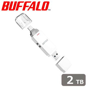 obt@[bBUFFALO USB 3.2(Gen2) Type-C/Type-AΉ XeBbN^SSD 2TBizCgj SSD-SDU3V[Y SSD-SD2.0U3-WA