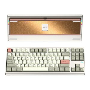 WOBKEY�b�E�H�u�L�[ Type-C/����(2.4GHz)/Bluetooth�Ή� ���J�j�J���L�[�{�[�h Crush80 Pro�i�E�H�[���V���o�[�j PC80REWSIL