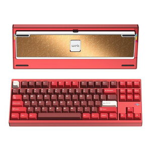 WOBKEY�b�E�H�u�L�[ Type-C/����(2.4GHz)/Bluetooth�Ή� ���J�j�J���L�[�{�[�h Crush80 Pro�i���b�h�j PC80RERED