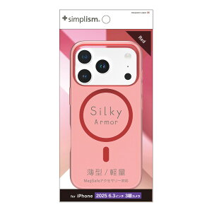 gjeB iPhone 17 Pro [Silky Armor] MagSafeΉ VL[^b`P[X }bgNAbh simplism TR-IP25M3-SA-CLRD