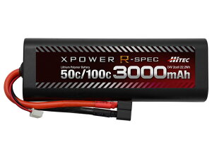 �n�C�e�b�N�}���`�v���b�N�X�W���p�� XPOWER R-SPEC Li-Po 7.4V 3000mAh 50C/100C T�^ �f�B�[���Y�R�l�N�^�[�yXPR3000-RD-B�z