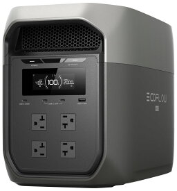 エコフロー ポータブル電源 2048Wh ACコンセント4口 USB-C出力搭載 EFD3M-G-JP-CBOX EcoFlow DELTA 3 Max [EFD3MGJPCBOX]