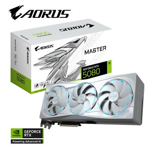GIGABYTEbMKoCg GIGABYTE AORUS GeForce RTX 5080 MASTER ICE 16G / PCI Express 5.0 OtBbNX{[h GV-N5080AORUSM ICE-16GD