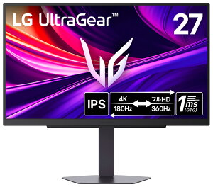 LGGNgjNXbGW[ Q[~OtfBXvC(27^/IPS/4K UHD 3840×2160/360Hz/1ms/HDR 400/HDMI/DP1.4/VESA/3Nۏ؁EP_ۏ)(ubN) UltraGear 27G810A-B