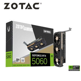 ZOTAC｜ゾタック ZOTAC GAMING GeForce RTX 5060 Low Profile / PCI Express 5.0 グラフィックスボード（ブラック） RTX5060LP8G/ZT-10L
