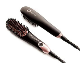 アゲツヤ ヘアアイロン(ブラック) QS-17108 AGETUYA ポータブルミニブラシヘアイロン [交流（コード）式] [QS17108]